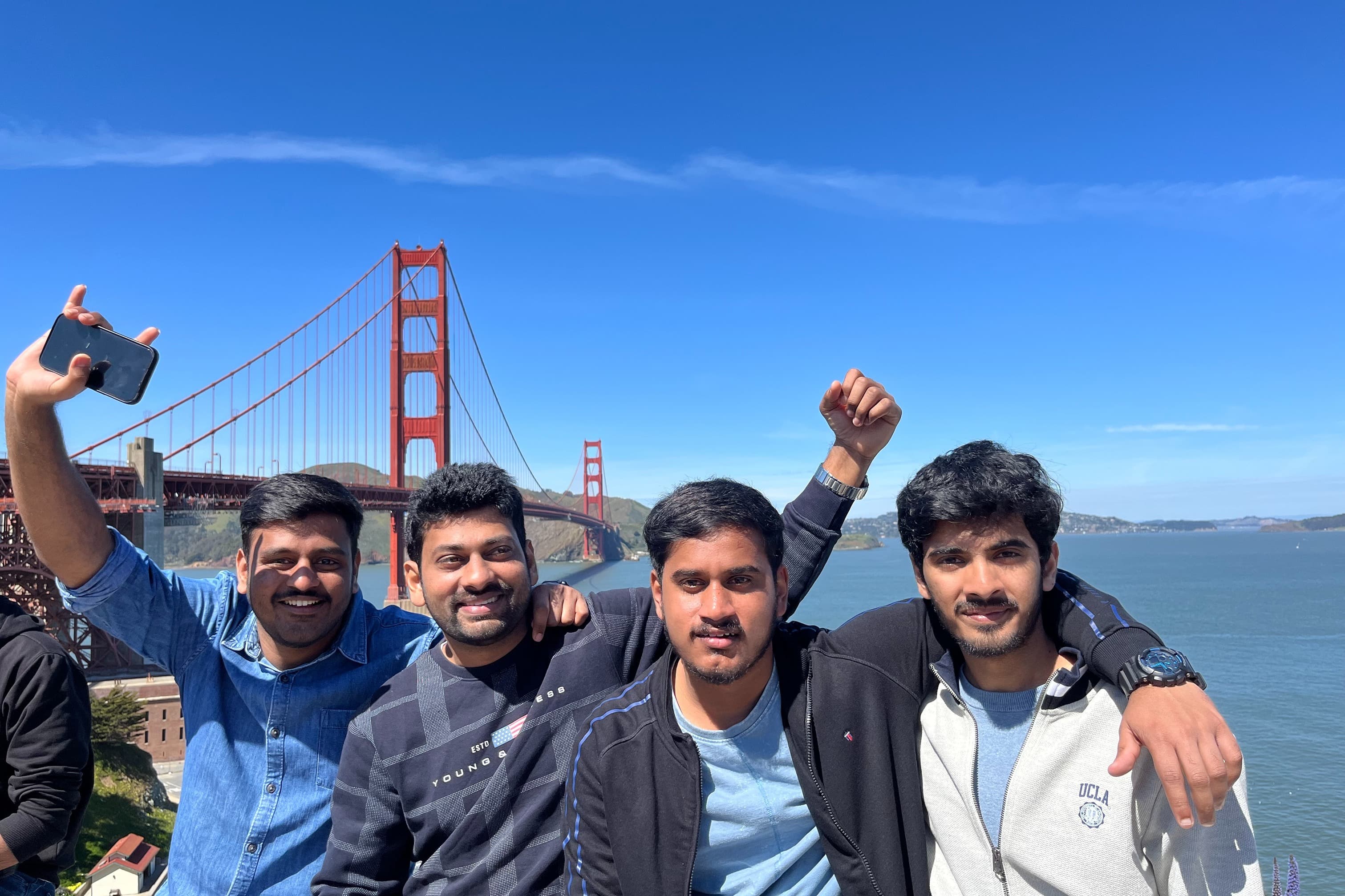 Me and my Roomies near Golden Gate Bridge, SF